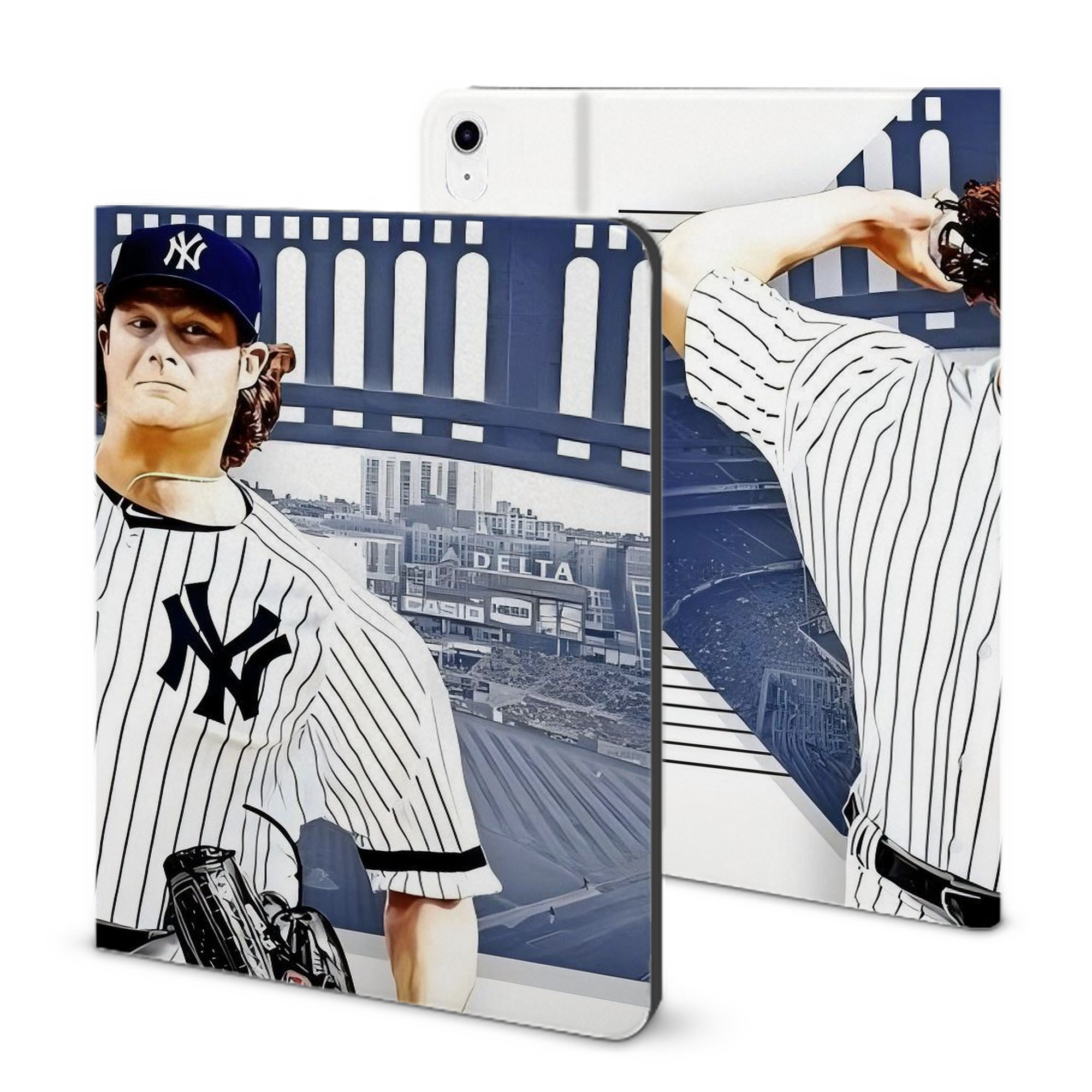 Gerrit Cole 33 IPad Case Without Pencil Slot – Book-Style Cover With PU Leather & TPU – Slim, Durable, Scratch-Resistant, Full Protection & Easy Access